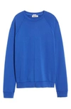 Hope Aim French Terry Raglan Sweatshirt In Klein Blue