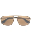 Marc Jacobs 61mm Navigator Sunglasses - Gold