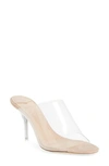 Tony Bianco Indigo Mule In Clear / Blush