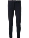 Dondup Cropped Skinny Trousers - Blue