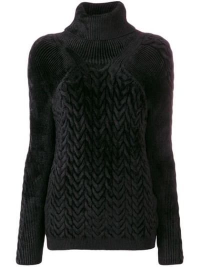 Haider Ackermann Cable Knit Jumper In Black