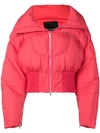 Chen Peng Oversized Puffer Jacket In Red