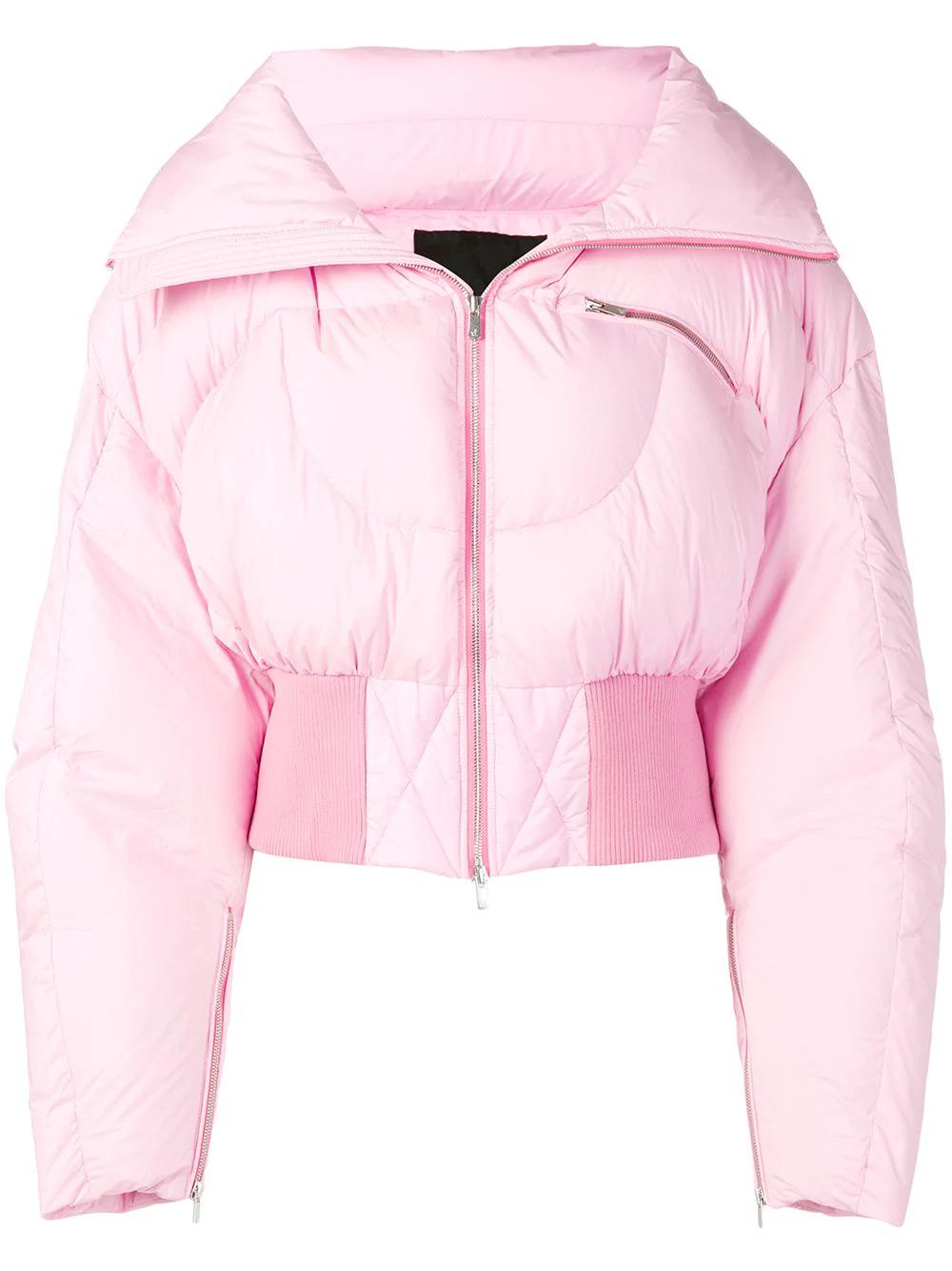 Chen Peng Oversized Puffer Jacket - Pink | ModeSens