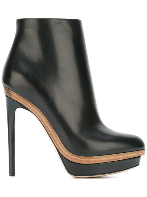 Fendi Calfskin Ankle Boots In Nero|nero | ModeSens