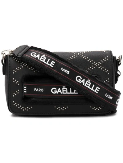 Gaëlle Bonheur Micro Studded Crossbody Bag In Black