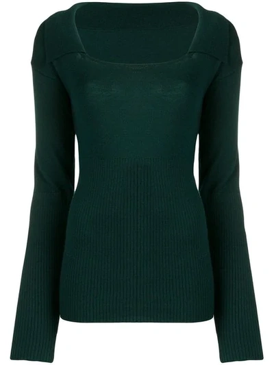 Jacquemus 'praio' Pullover In Green