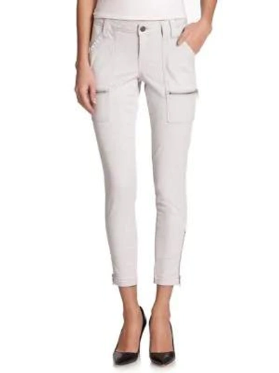 Joie Park Zippered Skinny Pants In Soft Cement