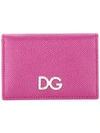 Dolce & Gabbana Logo Plaque Wallet In Purple