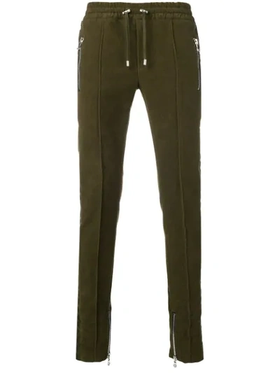 Balmain Zipped Track Pants - Green