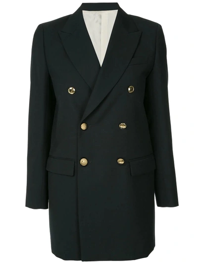 H Beauty & Youth H Beauty&youth Formal Military Coat - Blue