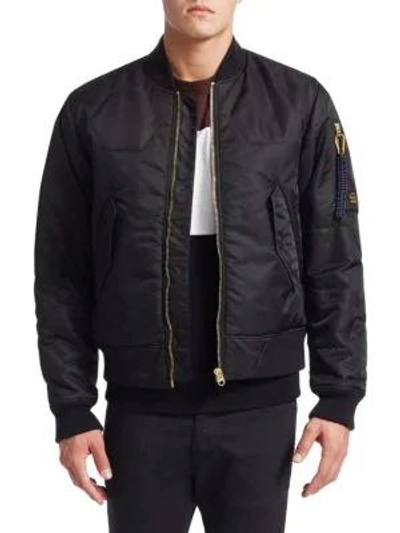 G-star Raw Vodan Quilted Bomber Jacket In Black