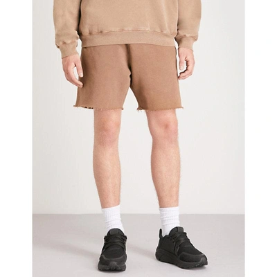 Yeezy Season 6 Cotton-jersey Shorts In Hills | ModeSens