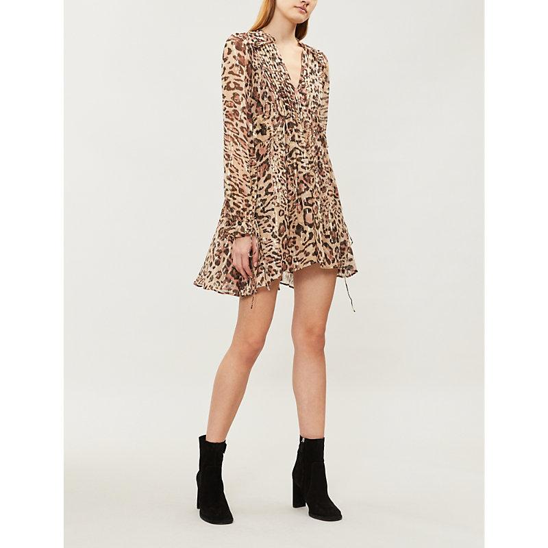 kooples leopard print dress