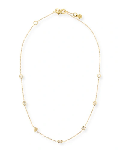 Dominique Cohen 18k Gold Mixed Diamond Choker Necklace