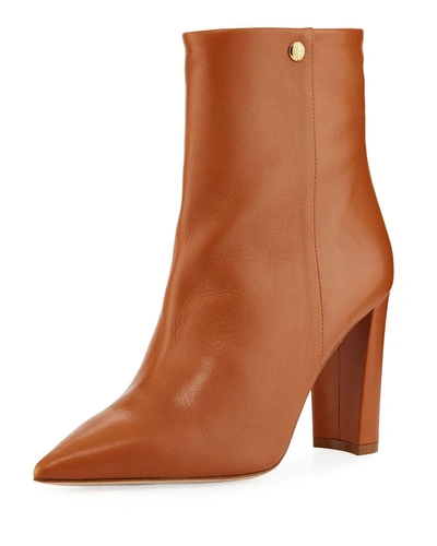 Tory Burch Penelope Pointy Toe Bootie In Tan