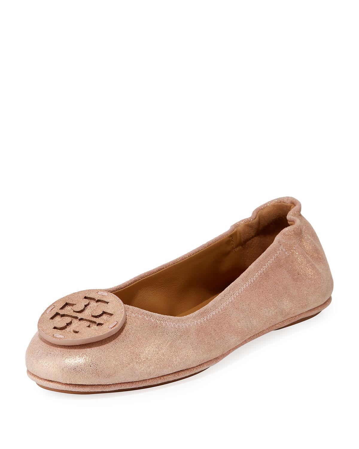 tory burch pink ballet flats