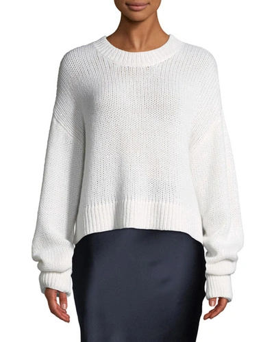 Sablyn Mercy Cashmere Pullover Sweater In White
