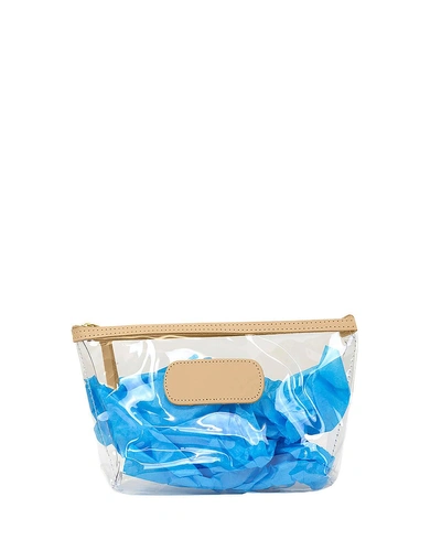 Jon Hart Clear Grande Cosmetic Bag In Neutral Pattern