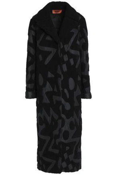 Missoni Woman Reversible Shell-appliquéd Shearling Coat Black