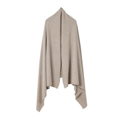 Arela Laurie Cashmere Wrap In Soft Brown In Nude