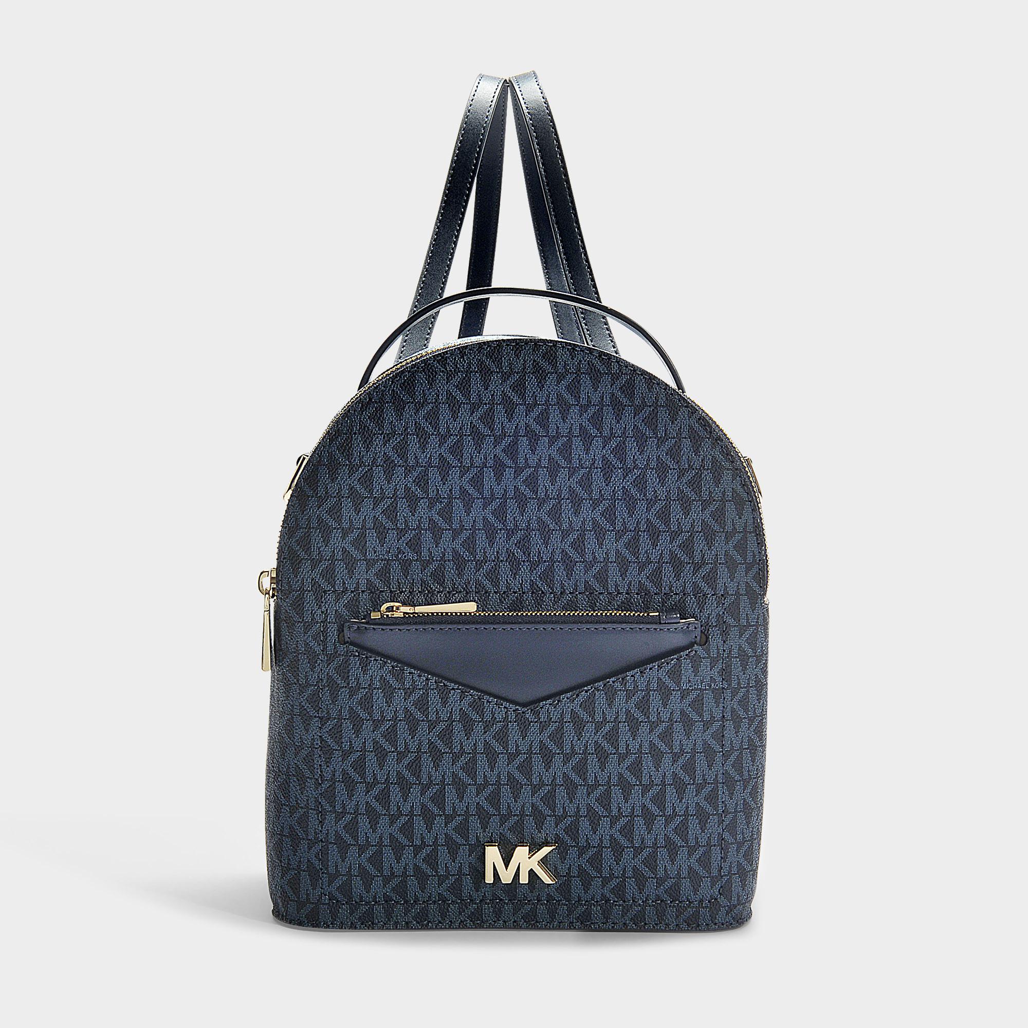 michael kors mini backpack blue