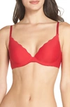 B.tempt'd By Wacoal 'b Wowed' Convertible Push-up Bra In Crimson