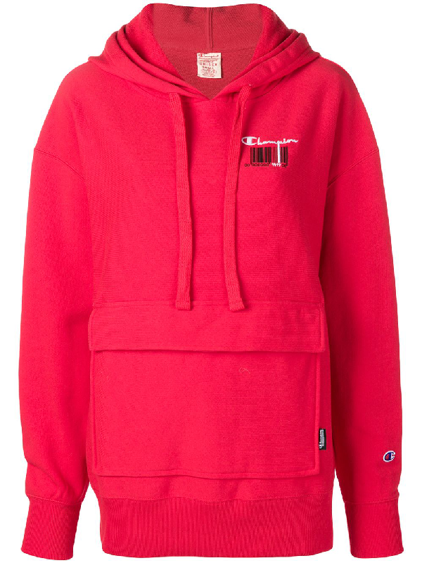 Champion Oversized Hoodie In Red | ModeSens