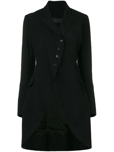 Marc Le Bihan Single Breasted Coat - Black