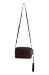Saint Laurent Small Mono Leather Camera Bag - Black In Nero