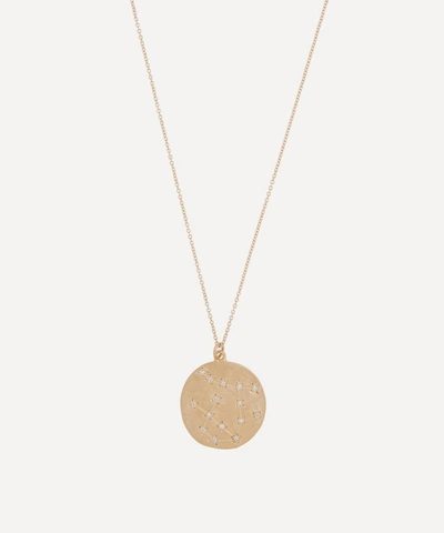 Brooke Gregson Gold Gemini Astrology Diamond Necklace