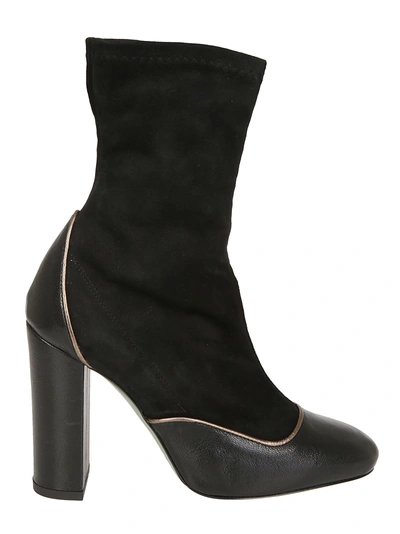 Paola D'arcano High Heel Ankle Boots In Black