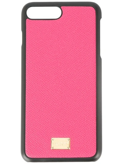 Dolce & Gabbana Iphone 8 Plus Case In Pink