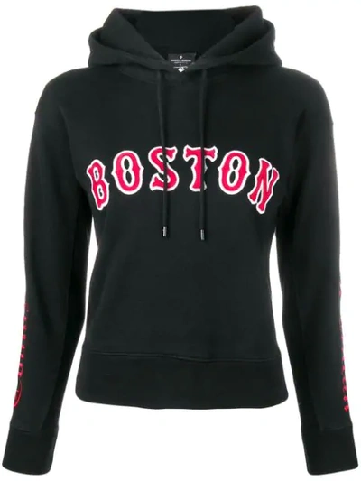 Marcelo Burlon County Of Milan Front Boston Scrip Hoodie - Black