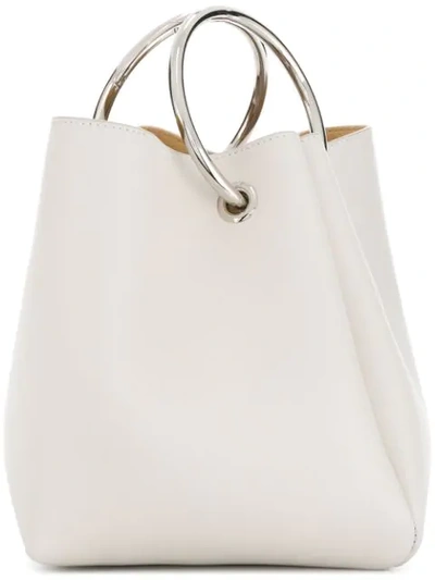 Jil Sander Small Loop Bag In White