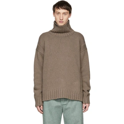 Editions Mr Editions M.r Beige Louis Turtleneck In Grege