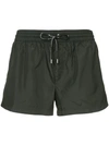 Dolce & Gabbana Drawstring Fitted Swim Shorts In Black