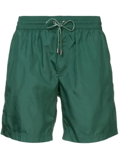 Dolce & Gabbana Drawstring Fitted Swim In Green