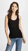 Enza Costa Scoop-neck Viscose Jersey Tank Top In Black