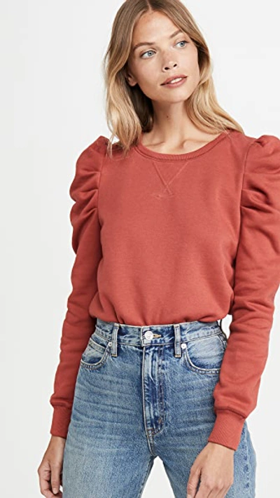 Rebecca Minkoff Janine Sweatshirt In Rust