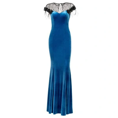 Nissa Maxi Elegant Velvet Dress