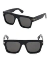 Tom Ford Fausto 53mm Square Sunglasses In Black