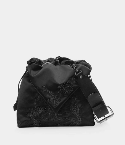 Vivienne Westwood Satin Large Dolly Evening Bag Black ModeSens