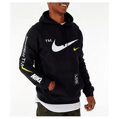 Nike Men's Sportswear Microbranding Hoodie, Black | ModeSens