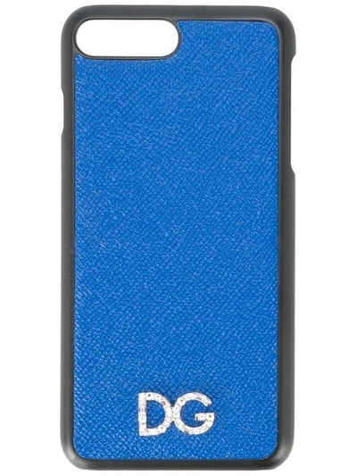 Dolce & Gabbana Iphone 8 Plus Case In Blue