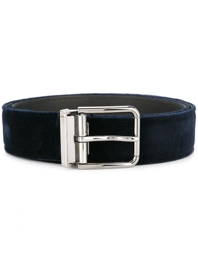 Dolce & Gabbana Buckle Belt In Blue