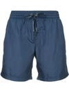 Dolce & Gabbana Drawstring Fitted Swim-shorts In Blu Scuro