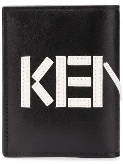 Kenzo Logo Patch Wallet - Black