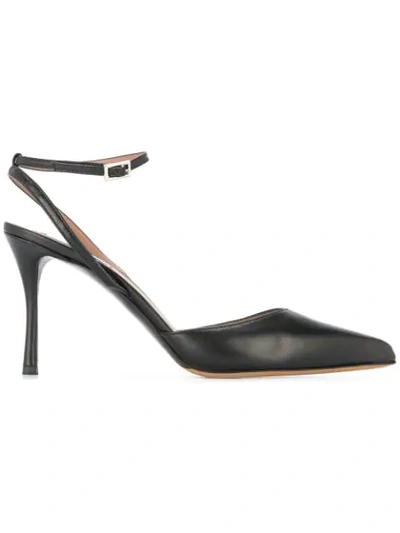 Tabitha Simmons Ankle Strap Pumps In Black