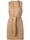 Rick Owens Belted Dress - Neutrals