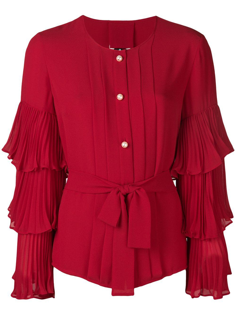Блузки красного цвета. Блузка Edward Achour Paris. Edward Achour Paris платье. Красная блузка.